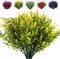 8-Pack Artificial Lavender Flowers – UV-Resistant Faux Greenery Bushes for Indoor & Outdoor Décor, Patio, Garden, Porch, Office, Home, Weddings & DIY Arrangements (Yellow)